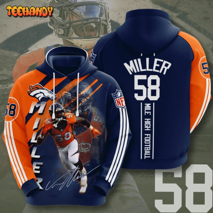 Denver Broncos Von Miller 3D Hoodie For Men For Women Hoodie