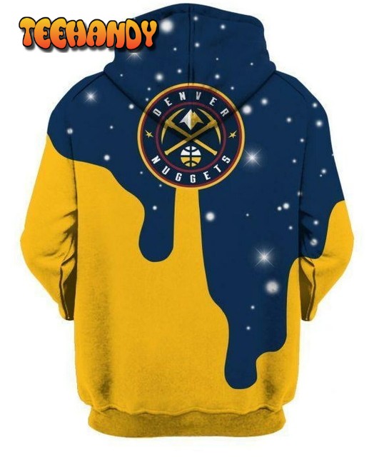 Denver Nuggets Nba Basketball Pullover Hoodie All Over Print 3D Hoodie