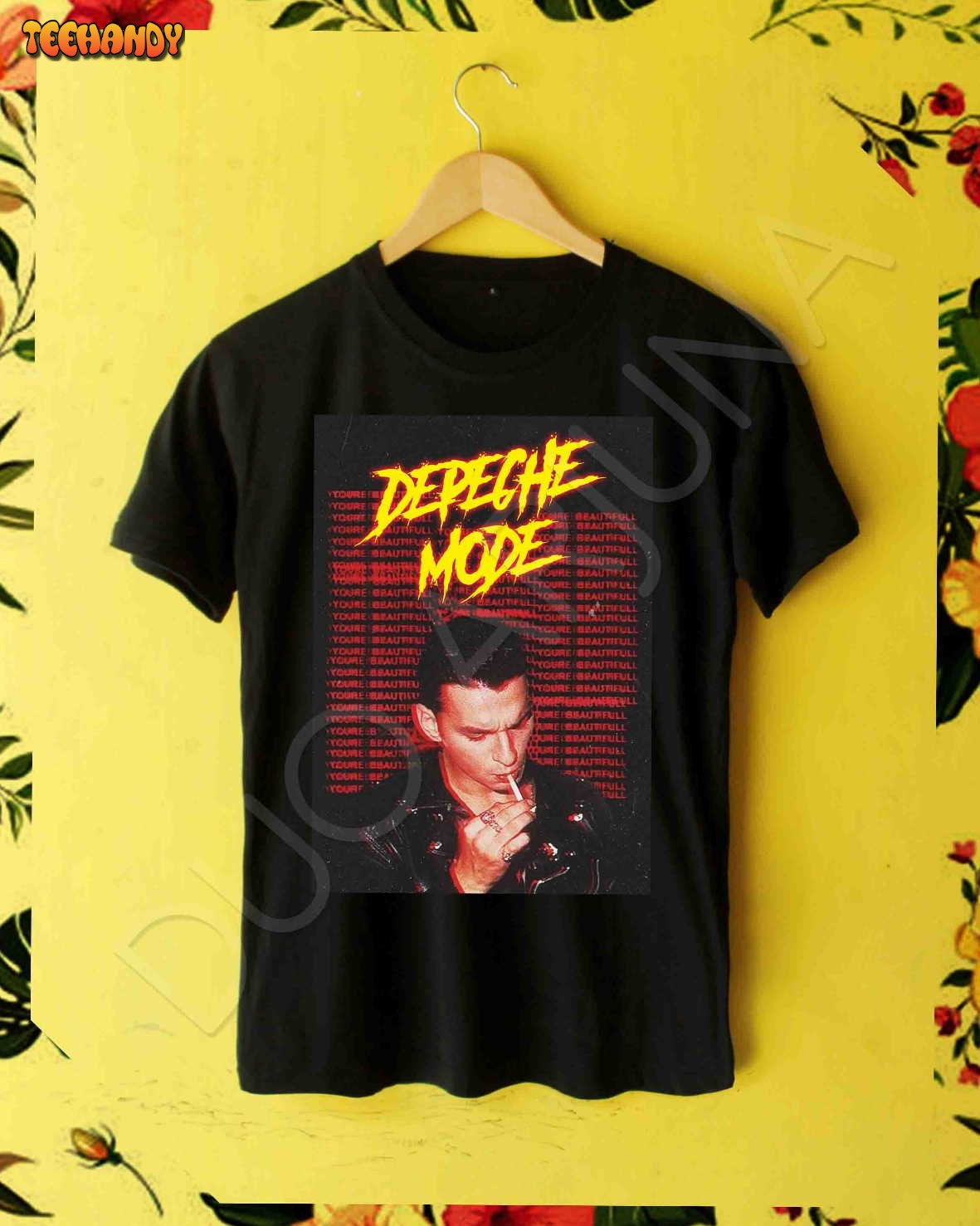 Depeche Mode 80s Style Aesthetic Premium Unisex Crew Neck T-Shirt