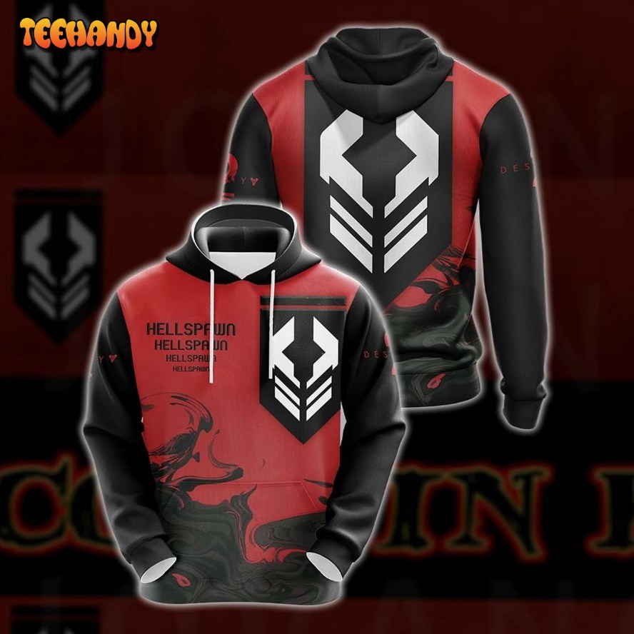 Destiny 2 – Hellspawn Unisex 3D Hoodie All Over Print Hoodie