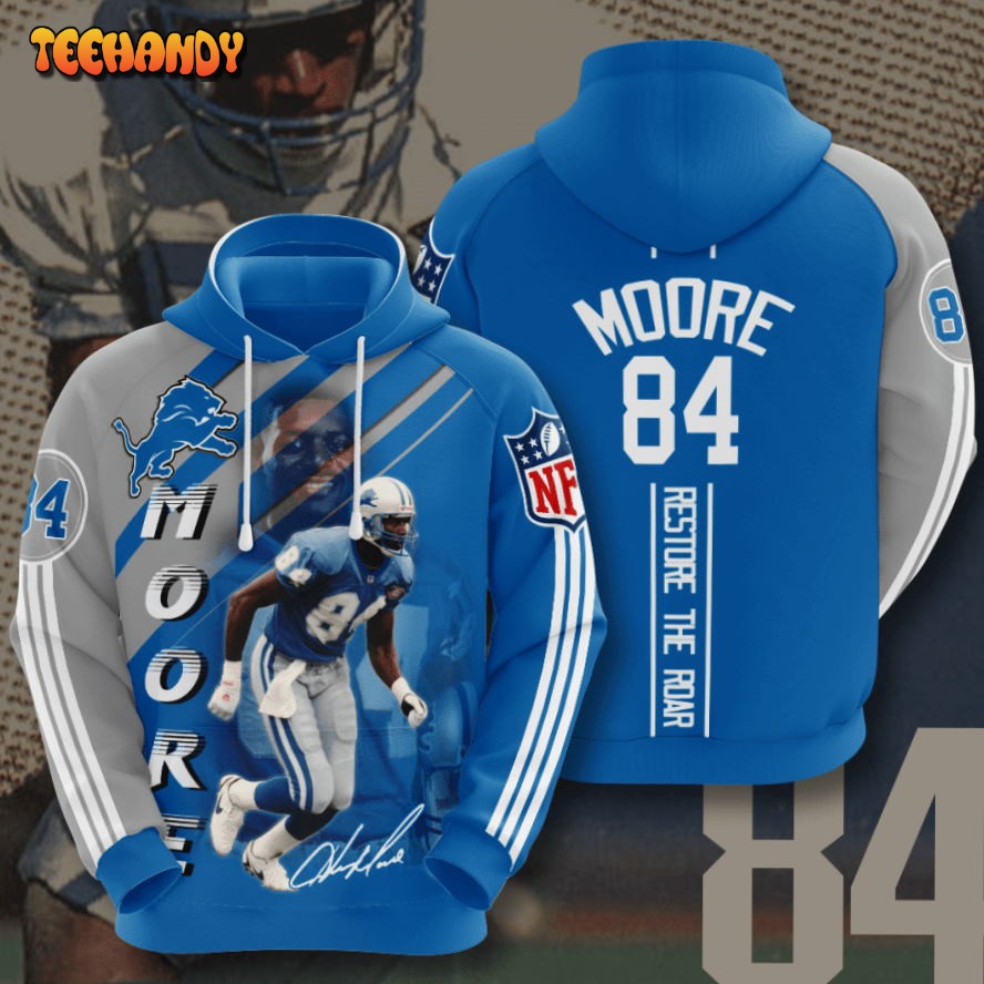 Detroit Lions Herman Moore 3D Hoodie For Men For Women Hoodie