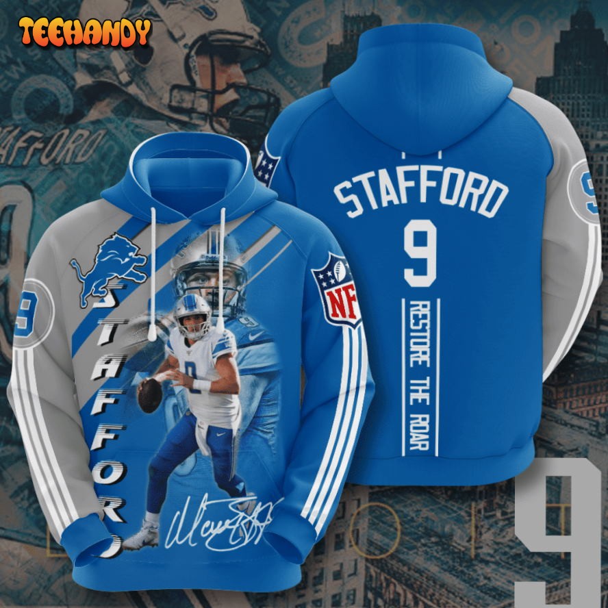 Detroit Lions Matthew Stafford 3D Hoodie For Men For Women Hoodie