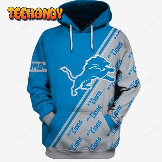 Detroit Lions Ncaa Football Many Logo 3d Hoodie For Men Women