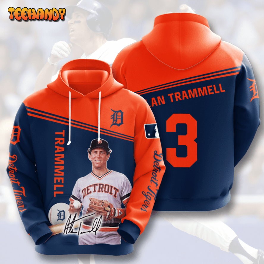 Detroit Tigers Alan Trammell 3 3D Hoodie