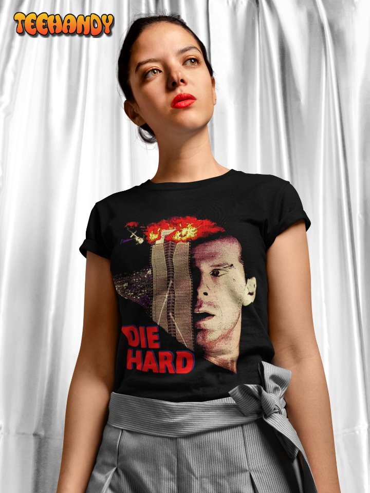 Die Hard Poster T Shirt, 80s Movie Shirt, Die Hard Fan Art T Shirt