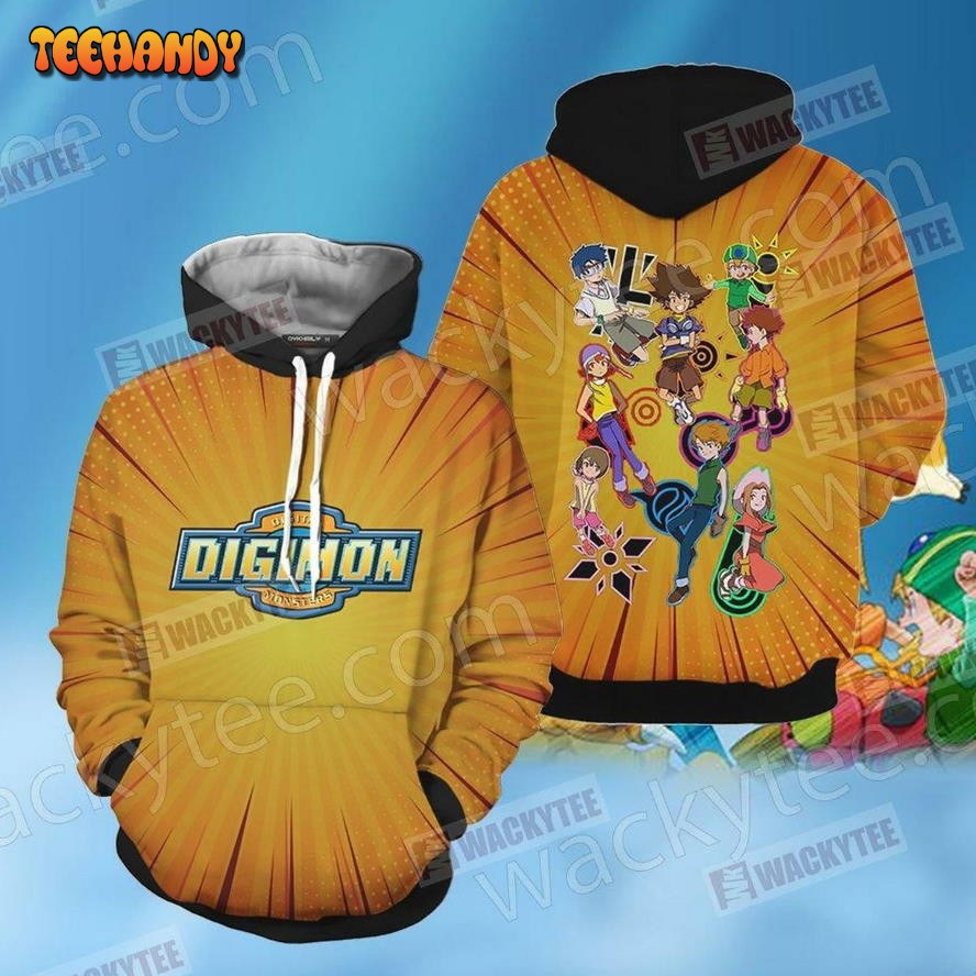 Digimon Digidestined Unisex 3D Hoodie All Over Print Hoodie