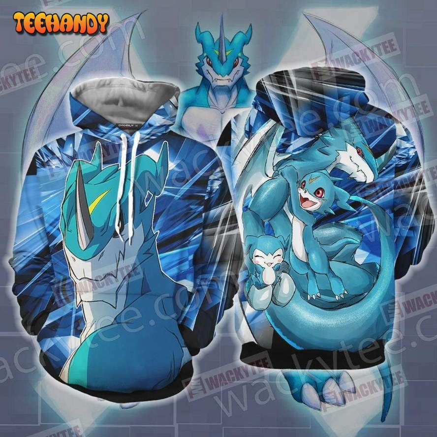 Digimon Exveemon Unisex 3D Hoodie All Over Print Hoodie