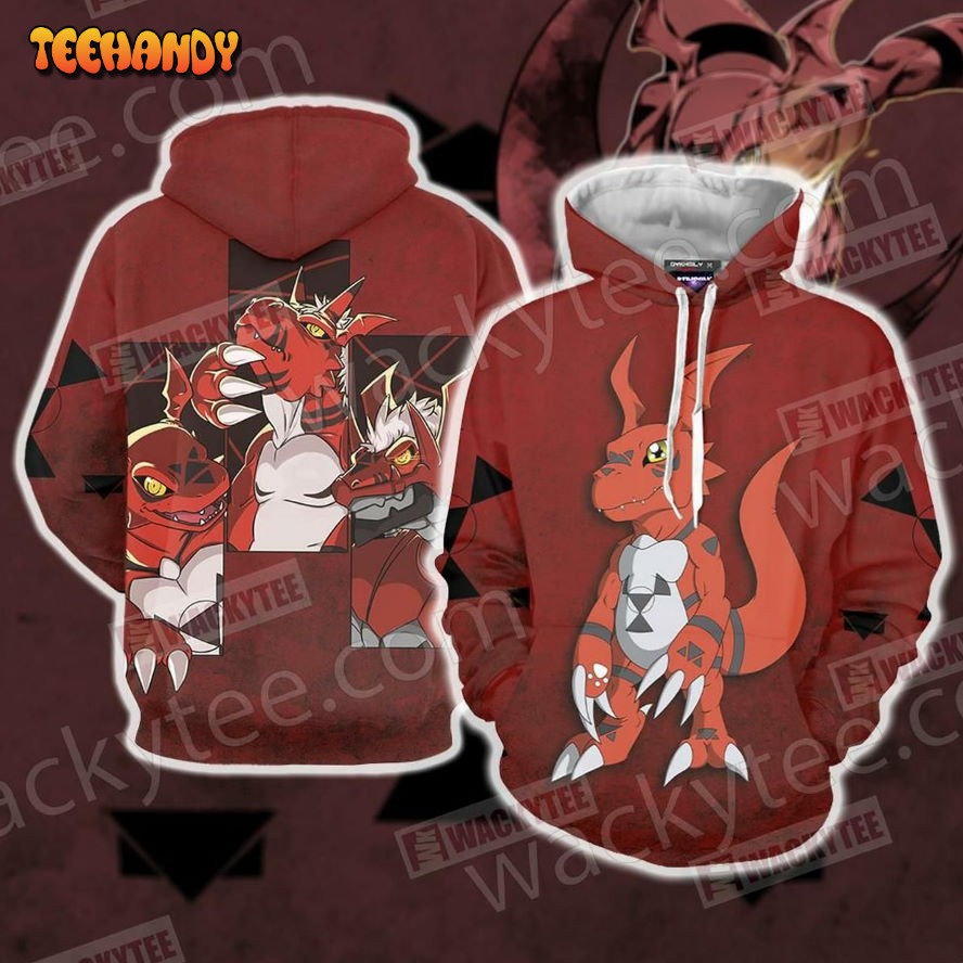 Digimon Guilmon Unisex New 3D Hoodie All Over Print Hoodie