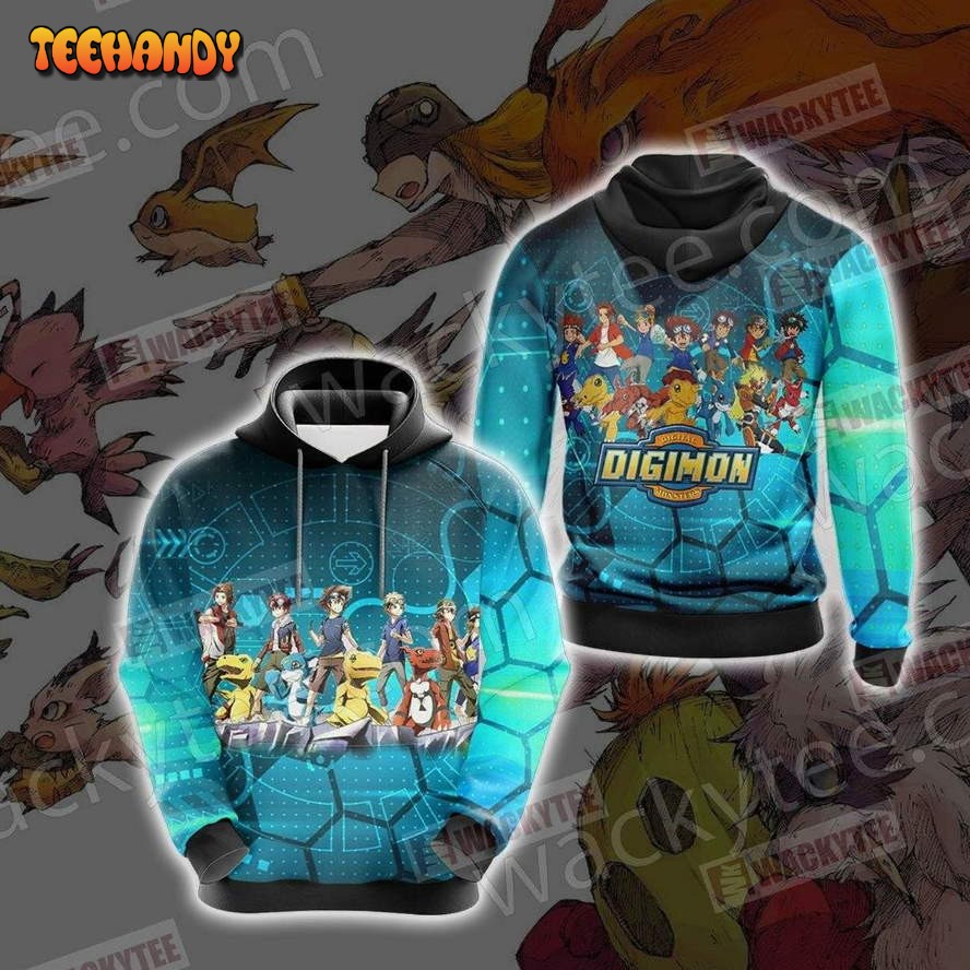 Digimon New Collection Unisex 3D Hoodie All Over Print Hoodie