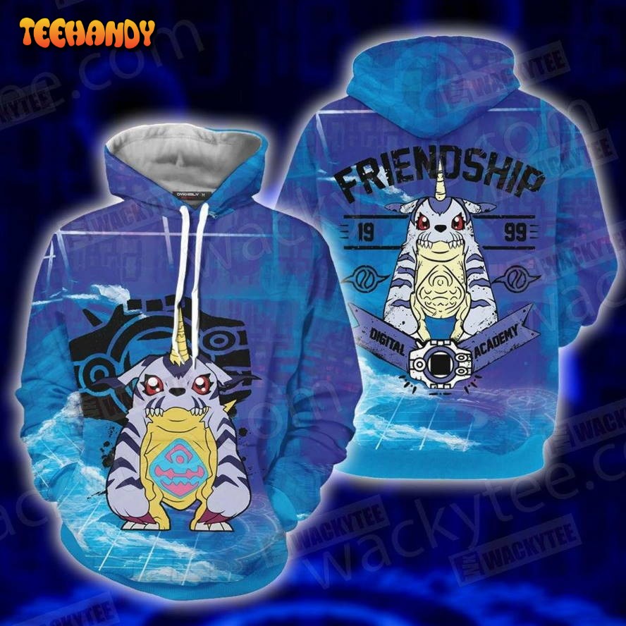 Digimon The Crest Of Friendship Unisex 3D Hoodie All Over Print Hoodie