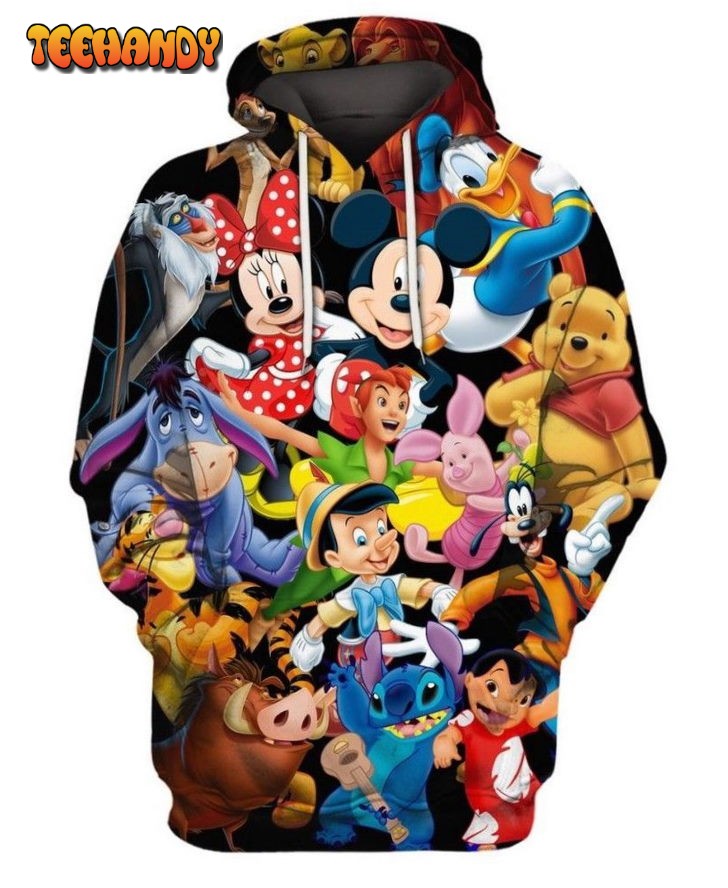 Disney 3D Hoodie For Men For Women All Over Printed Hoodie