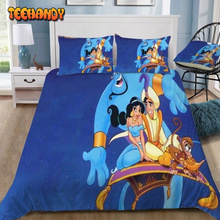 Disney Aladdin And Jasmine v1 Duvet Cover Bedding Set