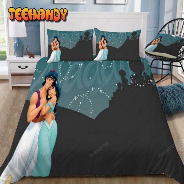 Disney Aladdin And Jasmine v2 Duvet Cover Bedding Set