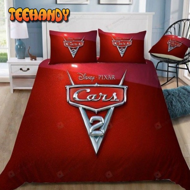 Disney Cars 2 Animated Film Logo Bedding Set