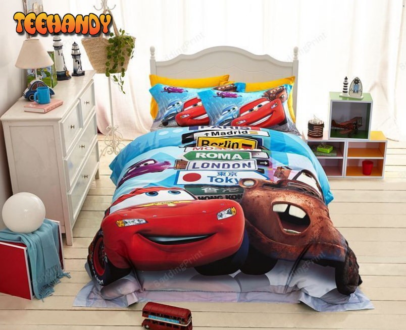 Disney Cars And Trucks Duvet Cover Bedding Set