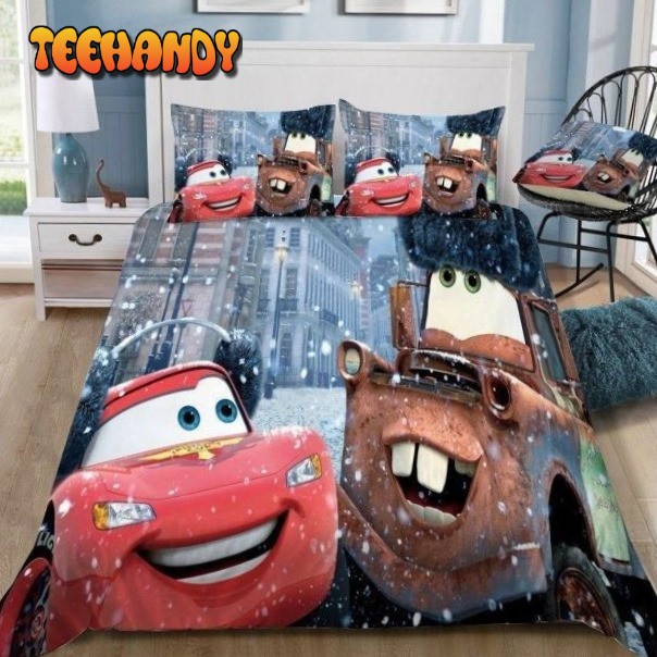 Disney Cars Lightning McQueen And Mater 3D Printed Duvet Cover Bedding Set