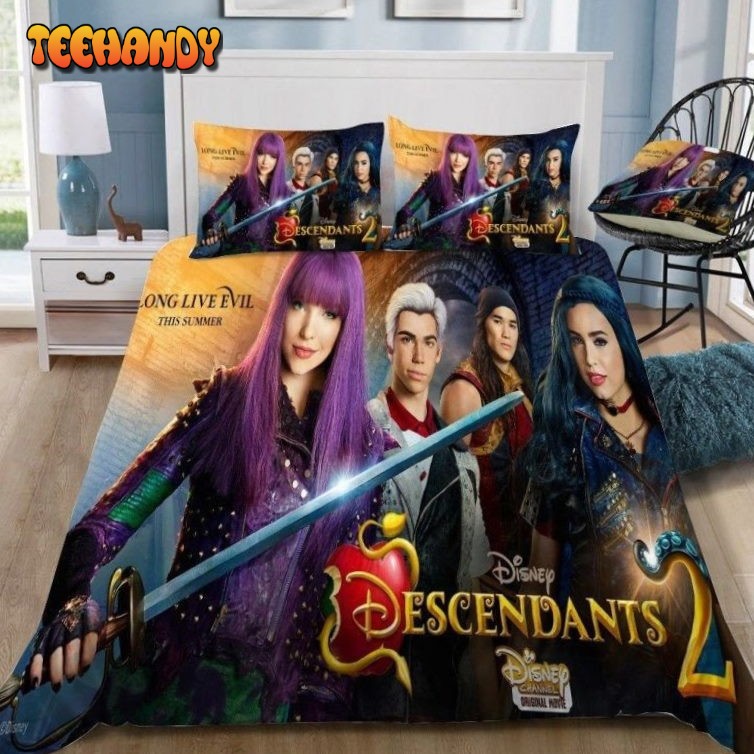 Disney Descendants 2 3d Poster Bedding Set