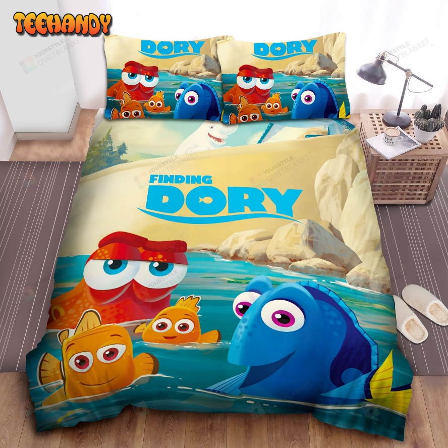 Disney Finding Dory Art Cover Spread Comforter Duvet Cover Bedding Sets