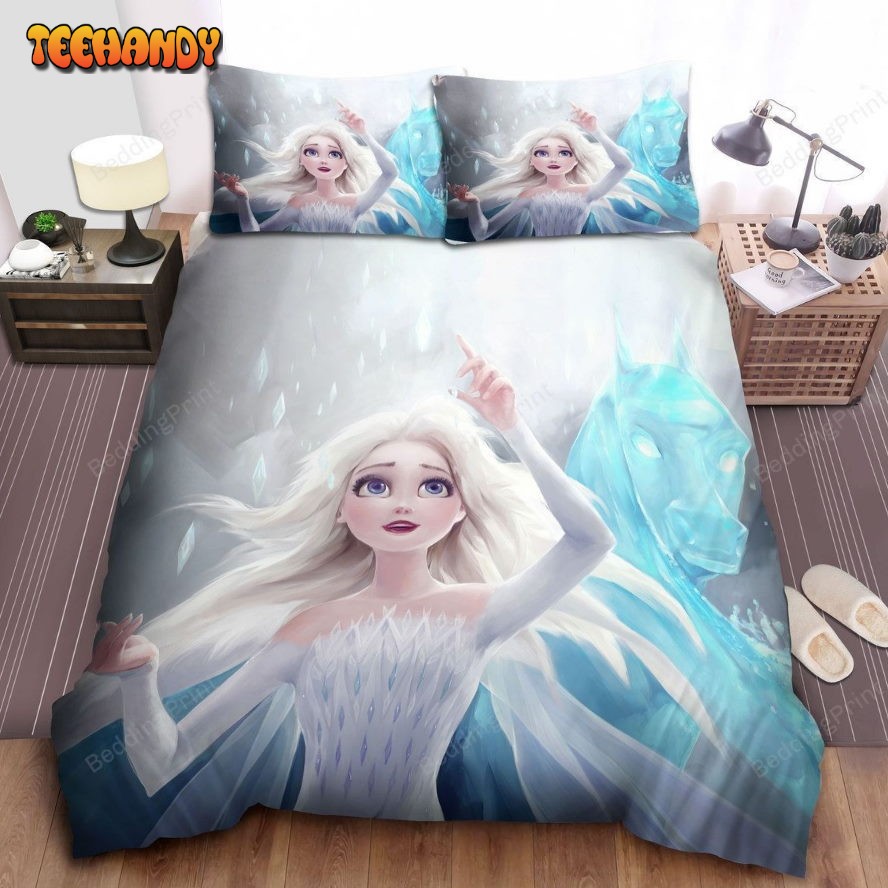 Disney Frozen Elsa and Ice Nokk Digital Art Duvet Cover Bedding Sets