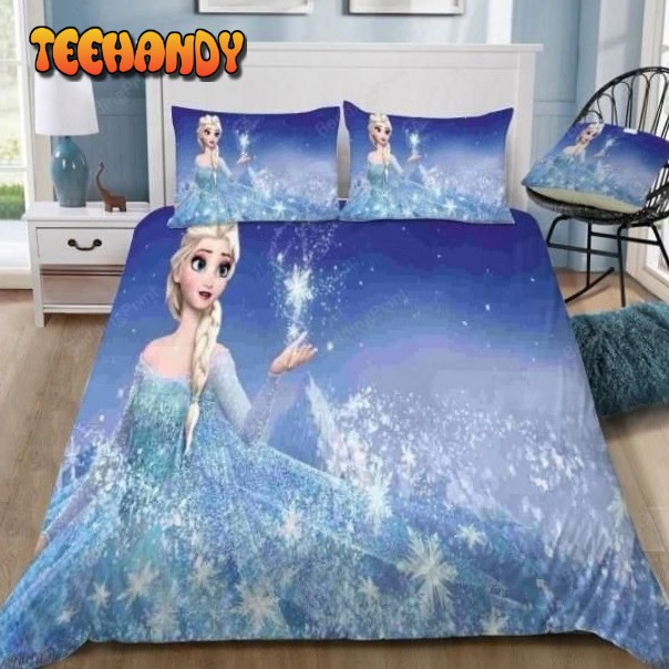 Disney Frozen Elsa The Beautiful Queen Duvet Cover Bedding Set