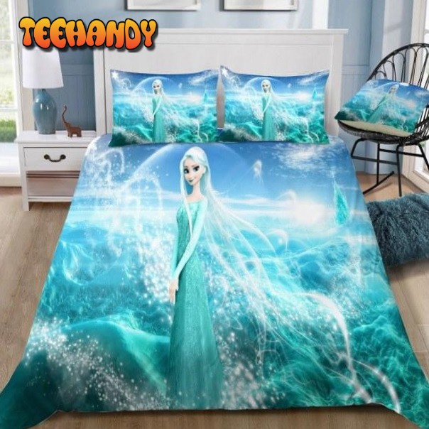 Disney Frozen Elsa The Ice Queen Duvet Cover Bedding Set