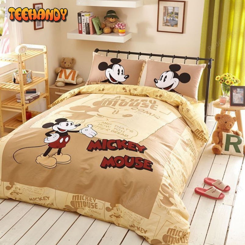 Disney Mickey Mouse Comics Duvet Cover Bedding Set