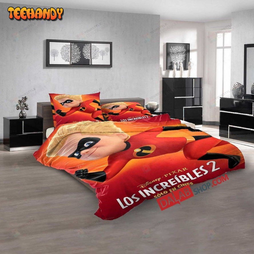 Disney Movies The Incredibles (2004) D 3d Customized Bedding Sets