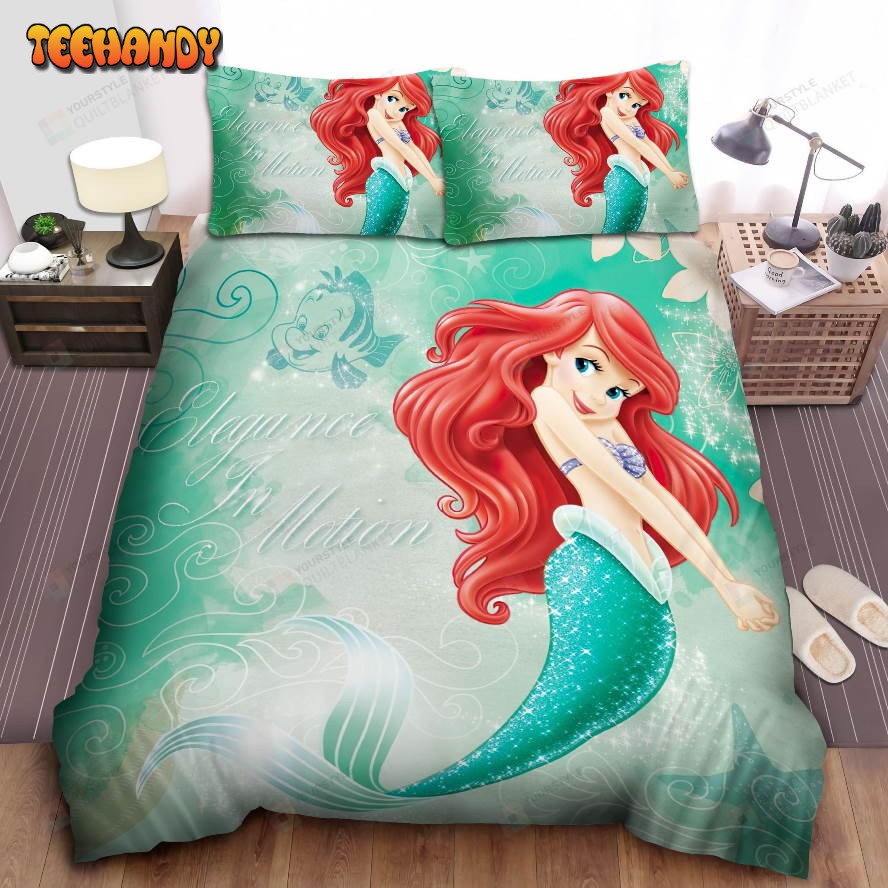 Disney Princess Ariel Elegance In Motion Spread Comforter Bedding Sets