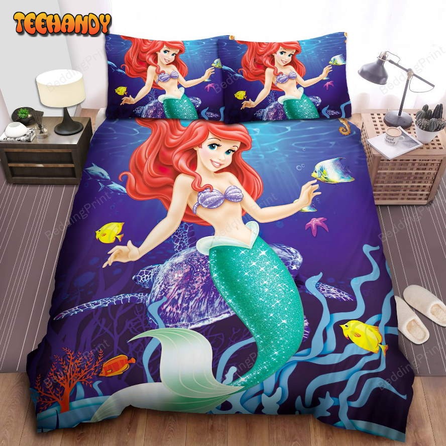 Disney Princess Ariel Poster Bed Sheet Duvet Cover Bedding Sets