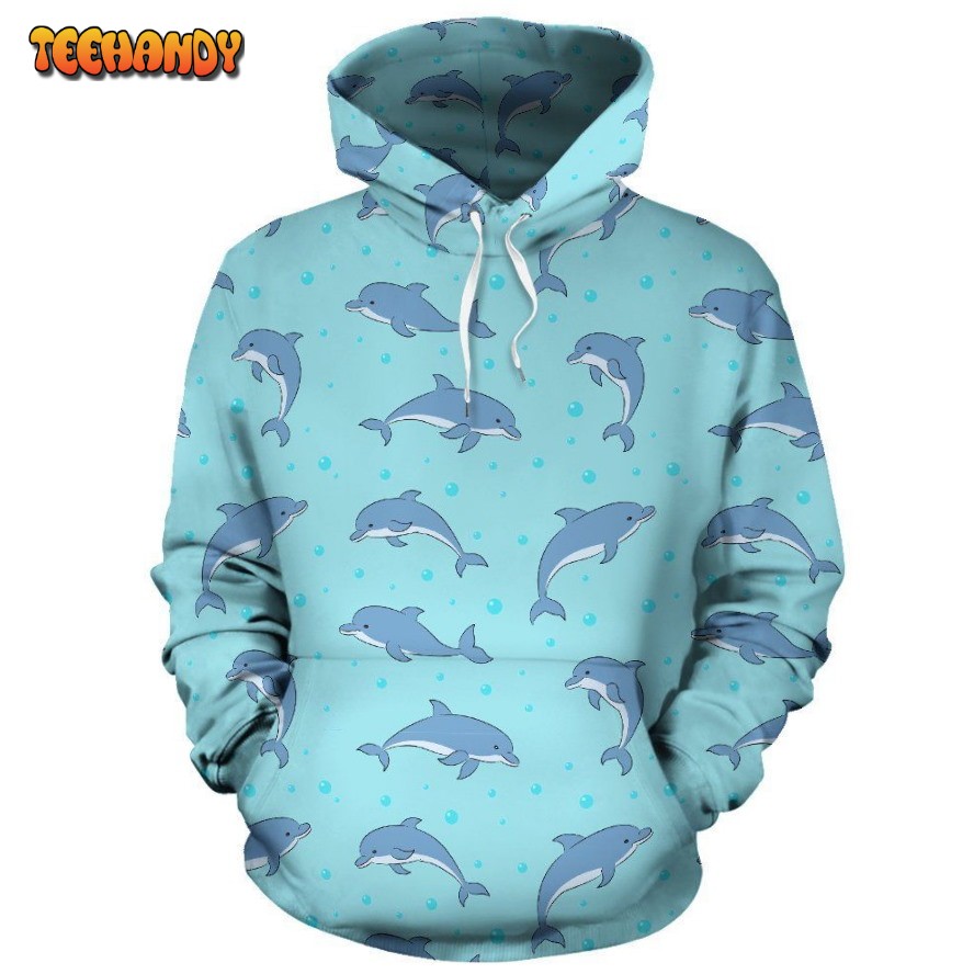 Dolphin Baby Cute Print Pattern Pullover 3D Hoodie For Men Women