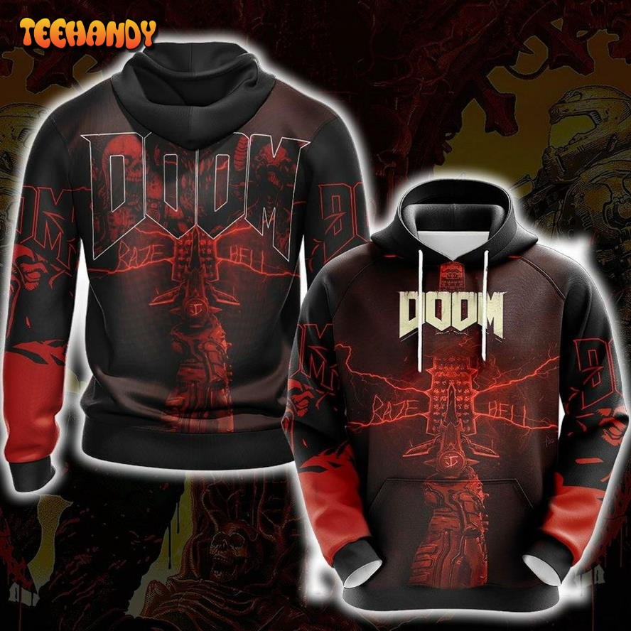 Doom New Look Unisex 3D Hoodie All Over Print Hoodie