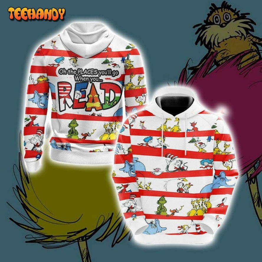 Dr. Seuss  Unisex 3D Hoodie All Over Print Hoodie