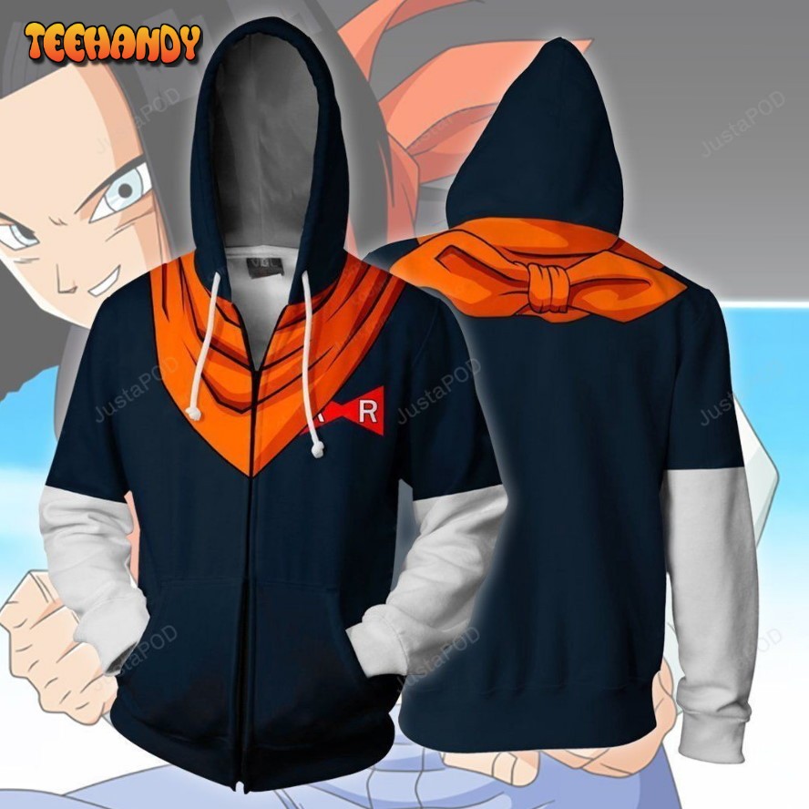 DRAGON BAAL Z Android 17 Cosplay 3D Hoodie For Men Women