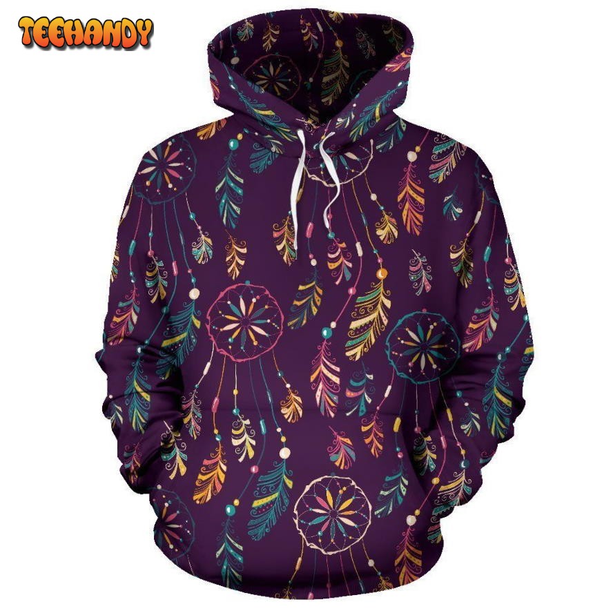 Dream Catcher Boho Design Pullover 3D Hoodie For Men Women