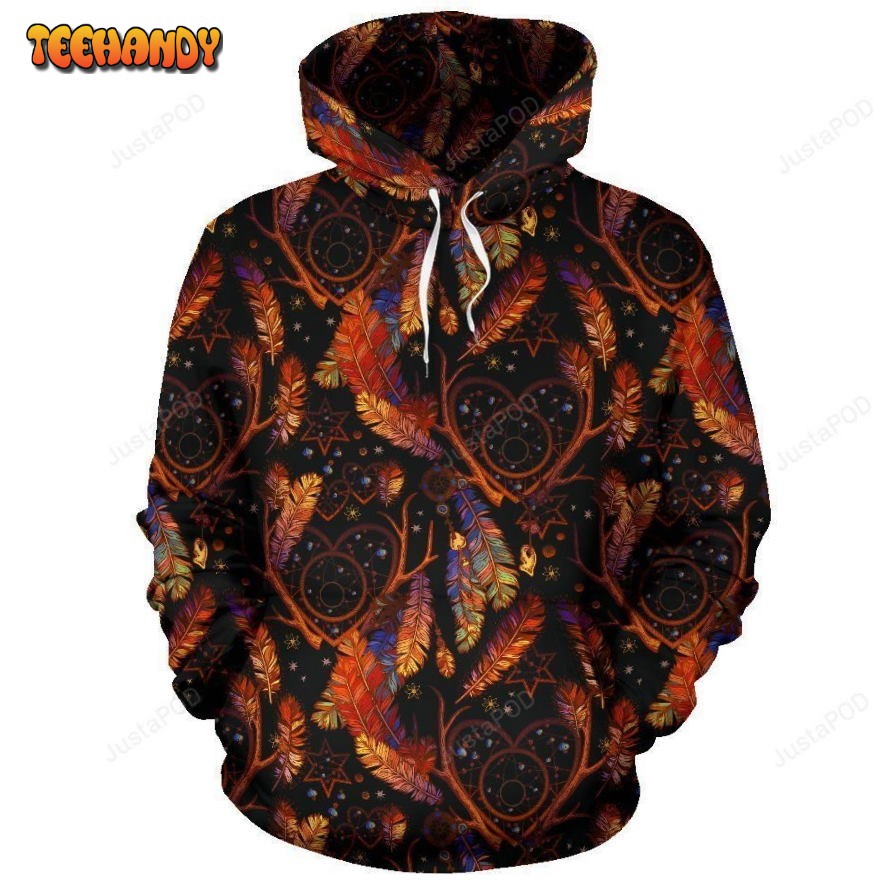 Dream Catcher Native American Design Pullover 3D Hoodie For Men Women