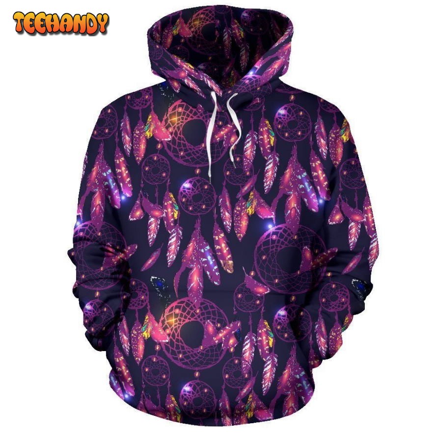 Dream catcher neon Pullover 3D Hoodie For Men Women