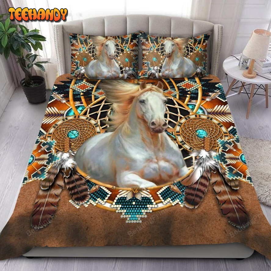 Dreamcatcher Native American Horses Bed Sheets Duvet Cover Bedding Sets