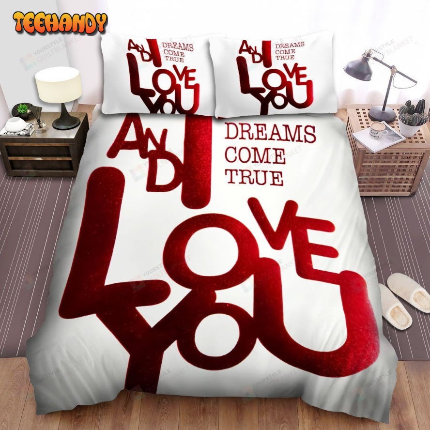 Dreams Come True Album And I Love You Spread Comforter Bedding Sets