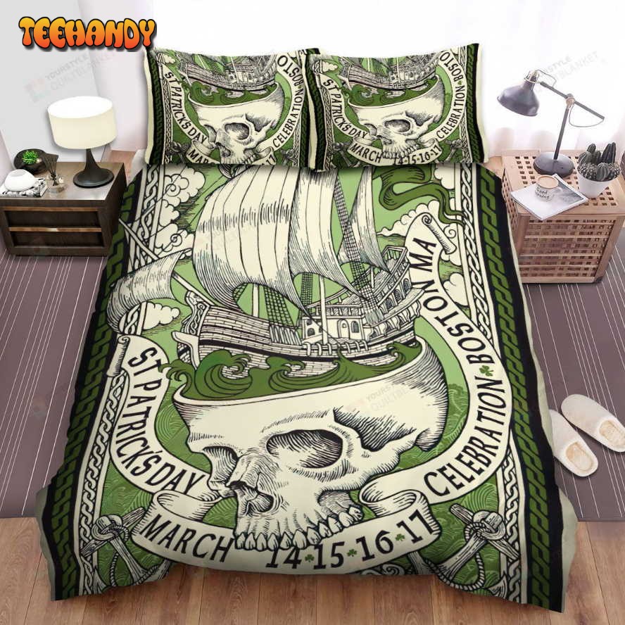 Dropkick Murphys Concert Poster Spread Comforter Duvet Cover Bedding Sets