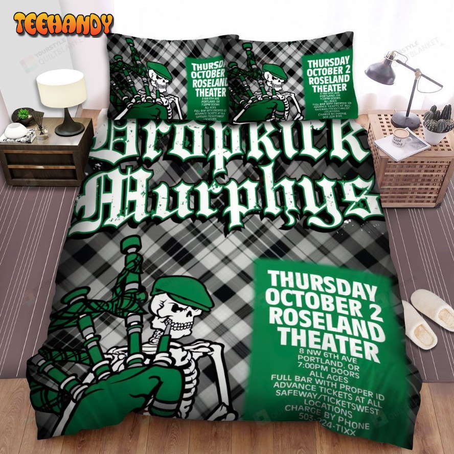 Dropkick Murphys Roseland Theater Poster Spread Comforter Bedding Sets