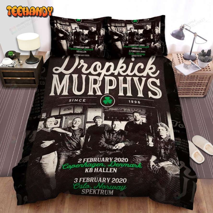 Dropkick Murphys Vintage Poster Spread Comforter Duvet Cover Bedding Sets