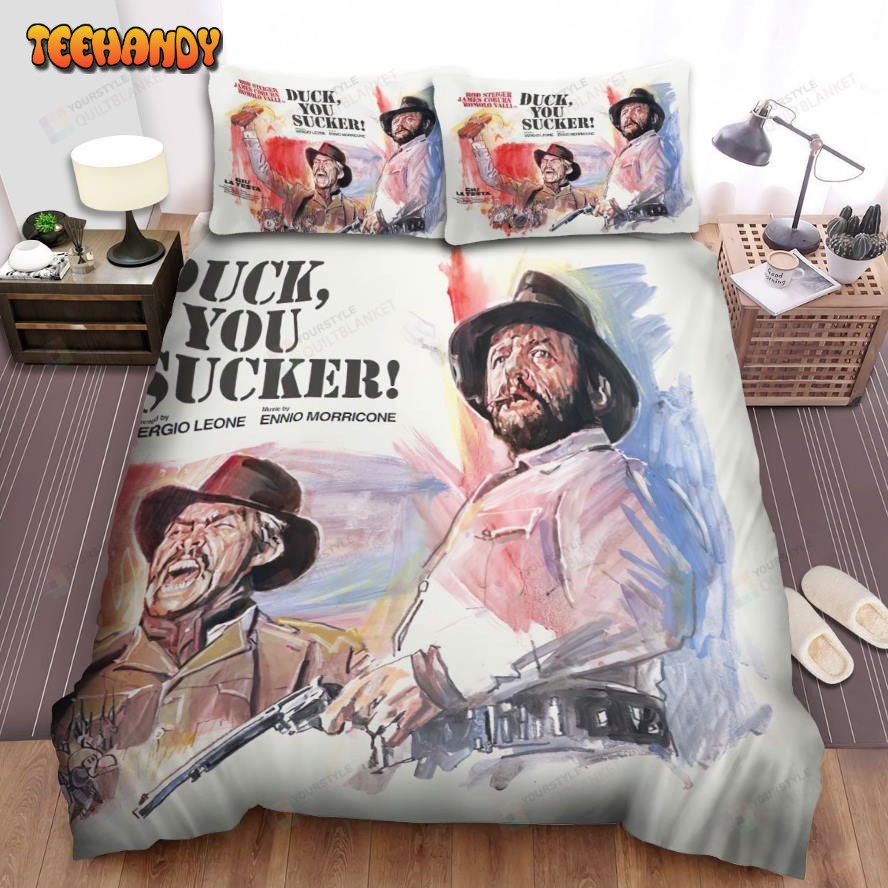 Duck, You Sucker! Poster 1 Spread Comforter Duvet Cover Bedding Sets