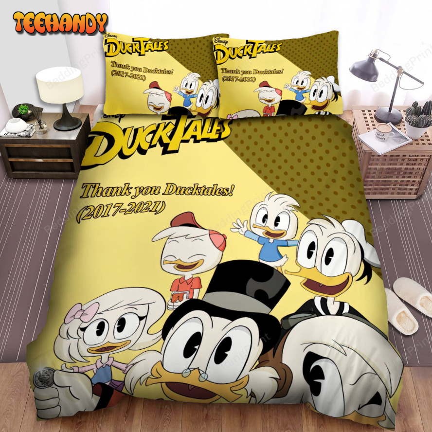 Ducktales Movie Poster Art Bed Sheets Duvet Cover Bedding Sets