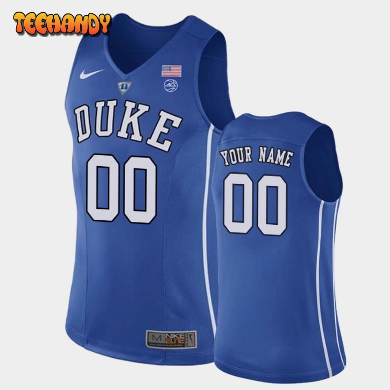 Duke Blue Devils Custom Royal Authentic College Basketball Jersey