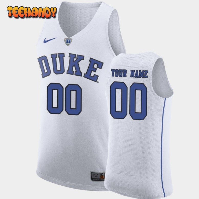 Duke Blue Devils Custom White College Basketball Jersey
