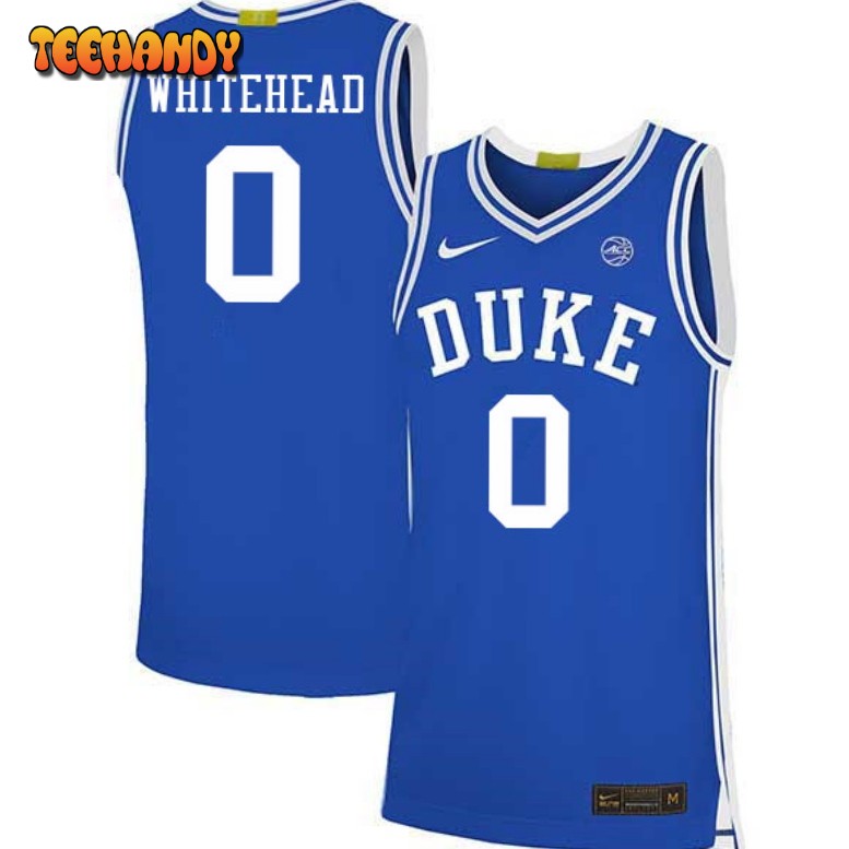 Duke Blue Devils Dariq Whitehead 2023 Blue College Basketball Jersey