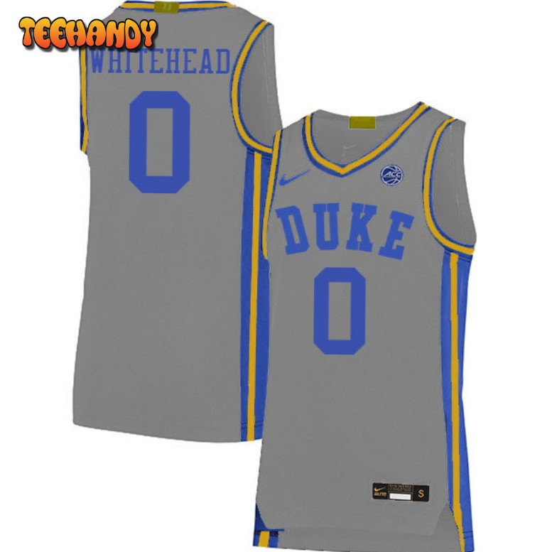 Duke Blue Devils Dariq Whitehead 2023 Gray College Basketball Jersey