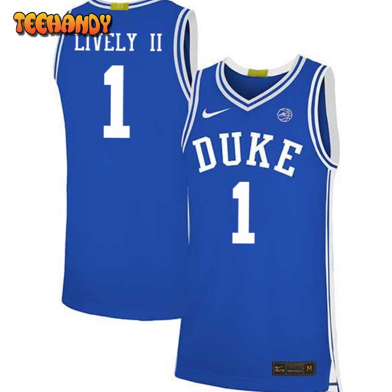 Duke Blue Devils Dereck Lively II 2023 Blue College Basketball Jersey