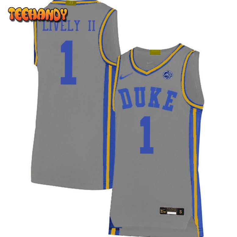 Duke Blue Devils Dereck Lively II 2023 Gray College Basketball Jersey