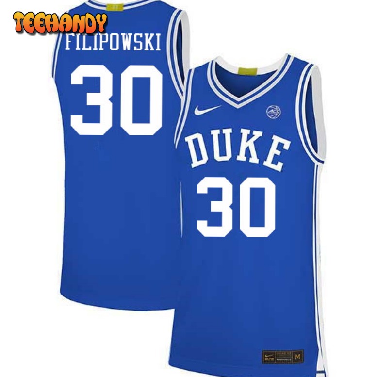 Duke Blue Devils Kyle Filipowski 2023 Blue College Basketball Jersey